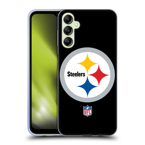 NFL Pittsburgh Steelers Logo Plain Soft Gel Case for Samsung Galaxy A14 5G