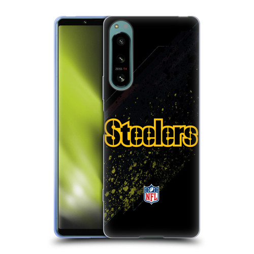 NFL Pittsburgh Steelers Logo Blur Soft Gel Case for Sony Xperia 5 IV