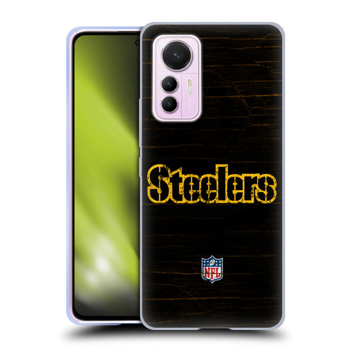 NFL Pittsburgh Steelers Logo Distressed Look Soft Gel Case for Xiaomi 12 Lite