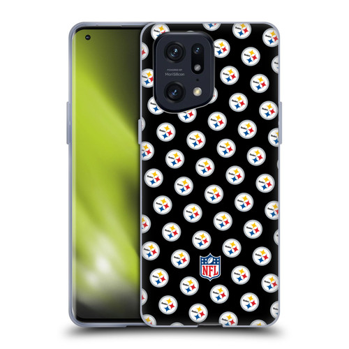 NFL Pittsburgh Steelers Artwork Patterns Soft Gel Case for OPPO Find X5 Pro