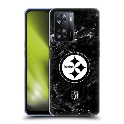 NFL Pittsburgh Steelers Artwork Marble Soft Gel Case for OPPO A57s