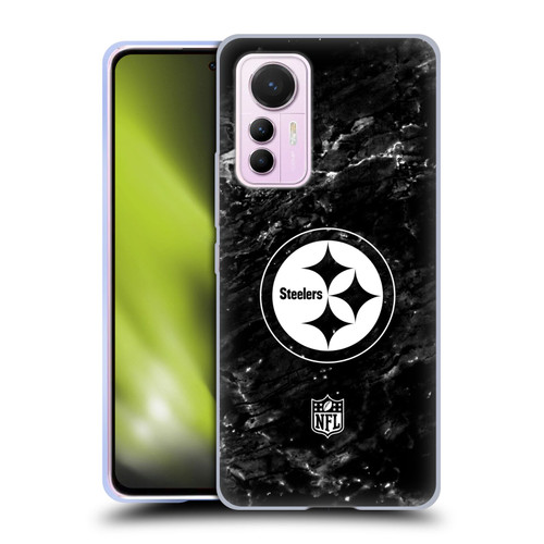 NFL Pittsburgh Steelers Artwork Marble Soft Gel Case for Xiaomi 12 Lite