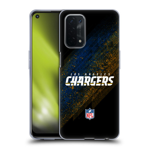 NFL Los Angeles Chargers Logo Blur Soft Gel Case for OPPO A54 5G