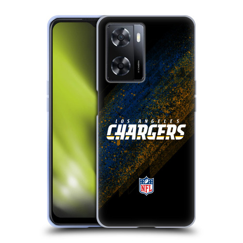 NFL Los Angeles Chargers Logo Blur Soft Gel Case for OPPO A57s