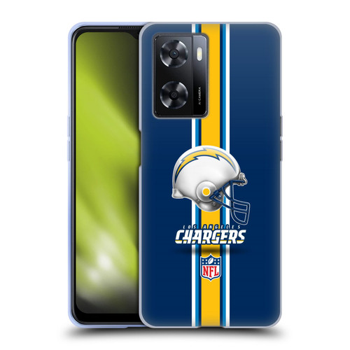 NFL Los Angeles Chargers Logo Helmet Soft Gel Case for OPPO A57s
