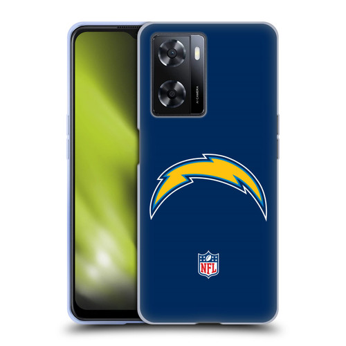 NFL Los Angeles Chargers Logo Plain Soft Gel Case for OPPO A57s