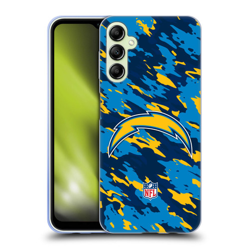 NFL Los Angeles Chargers Logo Camou Soft Gel Case for Samsung Galaxy A14 5G