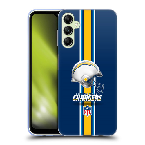 NFL Los Angeles Chargers Logo Helmet Soft Gel Case for Samsung Galaxy A14 5G