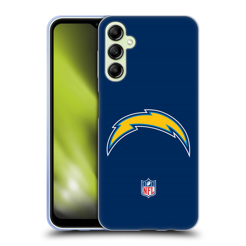 NFL Los Angeles Chargers Logo Plain Soft Gel Case for Samsung Galaxy A14 5G