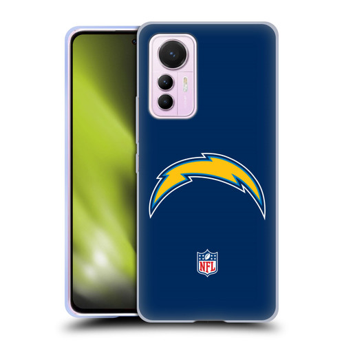 NFL Los Angeles Chargers Logo Plain Soft Gel Case for Xiaomi 12 Lite