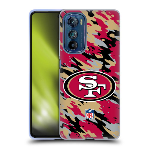 NFL San Francisco 49Ers Logo Camou Soft Gel Case for Motorola Edge 30