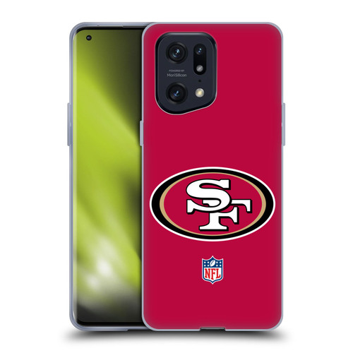 NFL San Francisco 49Ers Logo Plain Soft Gel Case for OPPO Find X5 Pro