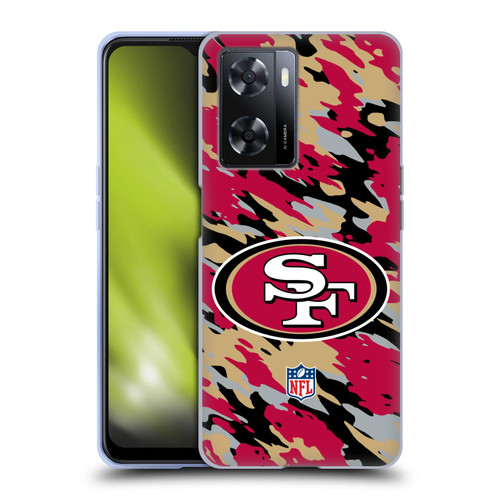 NFL San Francisco 49Ers Logo Camou Soft Gel Case for OPPO A57s