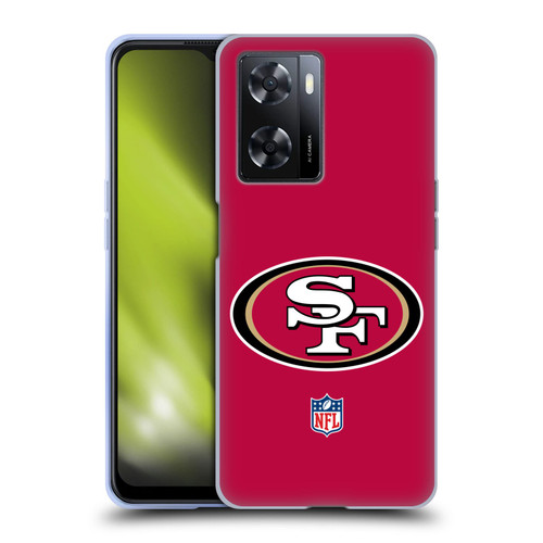 NFL San Francisco 49Ers Logo Plain Soft Gel Case for OPPO A57s