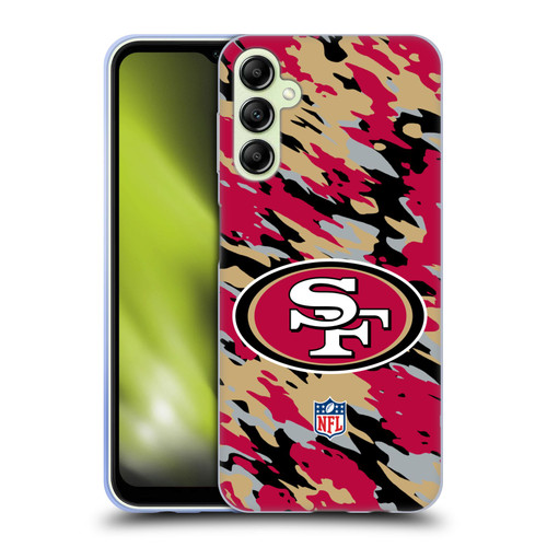NFL San Francisco 49Ers Logo Camou Soft Gel Case for Samsung Galaxy A14 5G