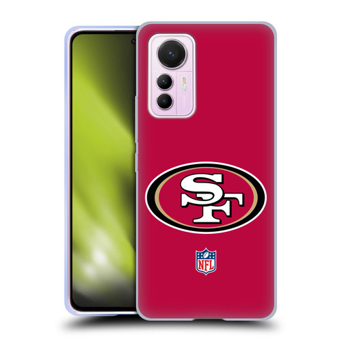 NFL San Francisco 49Ers Logo Plain Soft Gel Case for Xiaomi 12 Lite