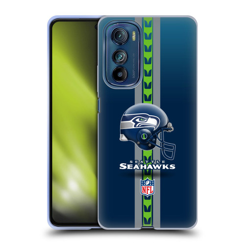 NFL Seattle Seahawks Logo Helmet Soft Gel Case for Motorola Edge 30