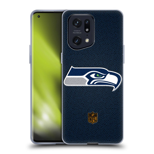 NFL Seattle Seahawks Logo Football Soft Gel Case for OPPO Find X5 Pro