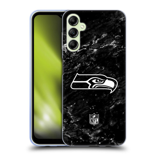 NFL Seattle Seahawks Artwork Marble Soft Gel Case for Samsung Galaxy A14 5G