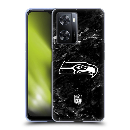 NFL Seattle Seahawks Artwork Marble Soft Gel Case for OPPO A57s