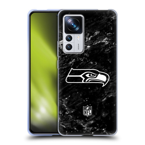 NFL Seattle Seahawks Artwork Marble Soft Gel Case for Xiaomi 12T Pro