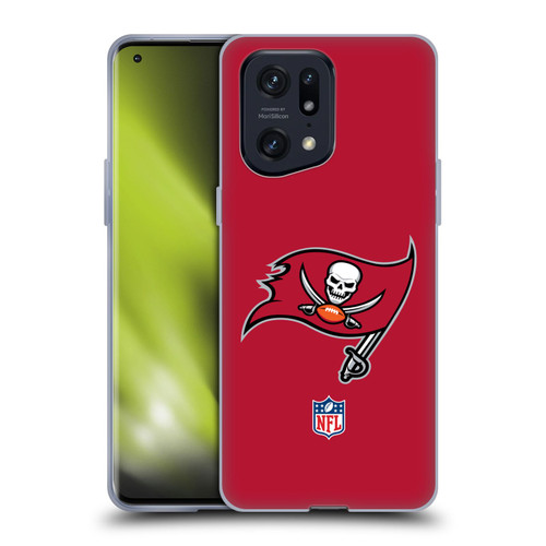 NFL Tampa Bay Buccaneers Logo Plain Soft Gel Case for OPPO Find X5 Pro