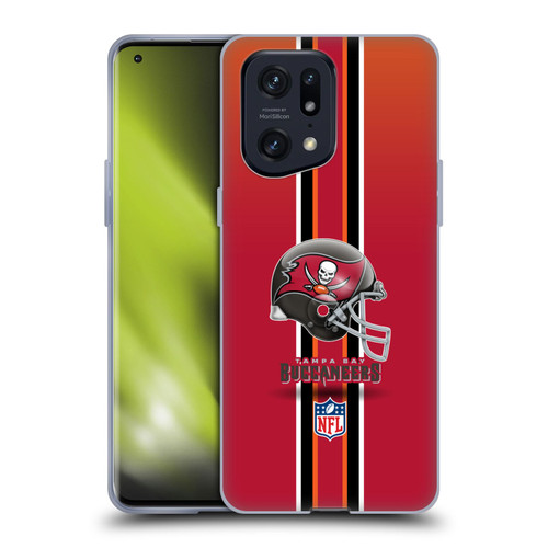 NFL Tampa Bay Buccaneers Logo Helmet Soft Gel Case for OPPO Find X5 Pro