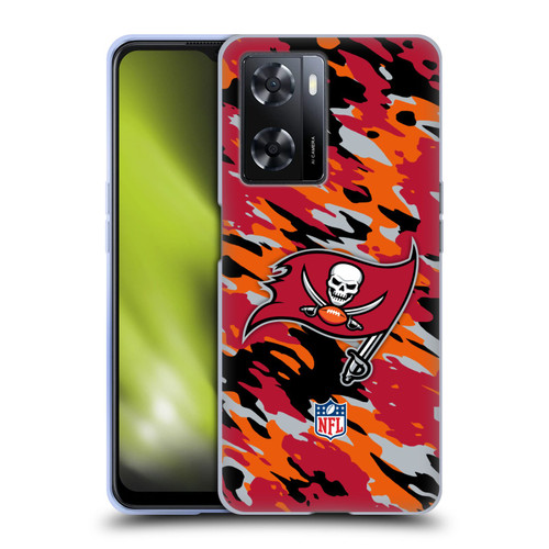 NFL Tampa Bay Buccaneers Logo Camou Soft Gel Case for OPPO A57s