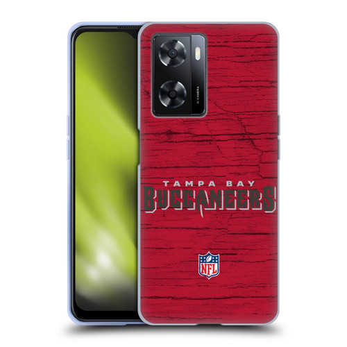 NFL Tampa Bay Buccaneers Logo Distressed Look Soft Gel Case for OPPO A57s
