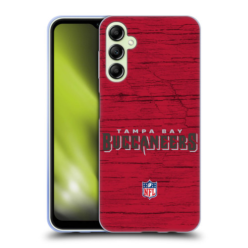 NFL Tampa Bay Buccaneers Logo Distressed Look Soft Gel Case for Samsung Galaxy A14 5G