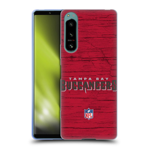 NFL Tampa Bay Buccaneers Logo Distressed Look Soft Gel Case for Sony Xperia 5 IV