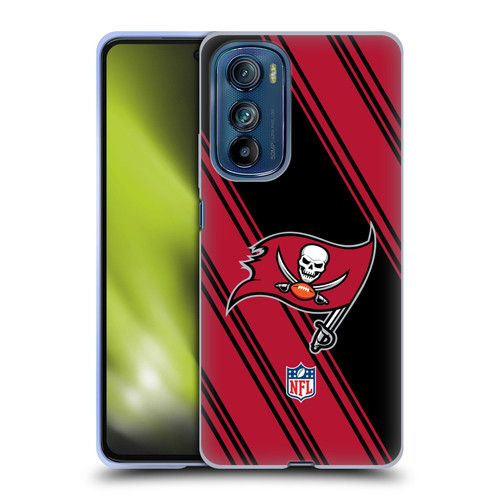NFL Tampa Bay Buccaneers Artwork Stripes Soft Gel Case for Motorola Edge 30