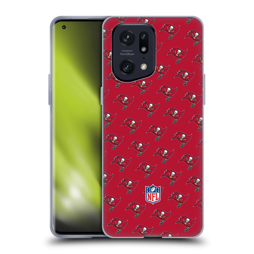 NFL Tampa Bay Buccaneers Artwork Patterns Soft Gel Case for OPPO Find X5 Pro