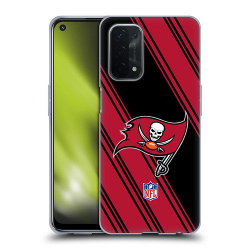 NFL Tampa Bay Buccaneers Artwork Stripes Soft Gel Case for OPPO A54 5G