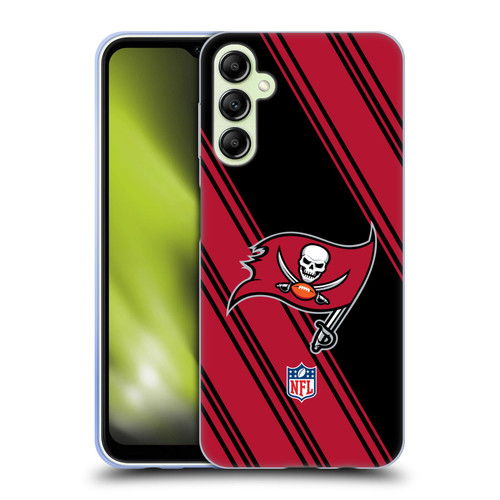 NFL Tampa Bay Buccaneers Artwork Stripes Soft Gel Case for Samsung Galaxy A14 5G