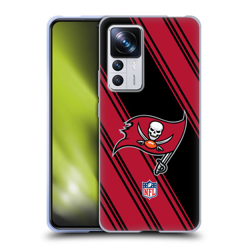NFL Tampa Bay Buccaneers Artwork Stripes Soft Gel Case for Xiaomi 12T Pro