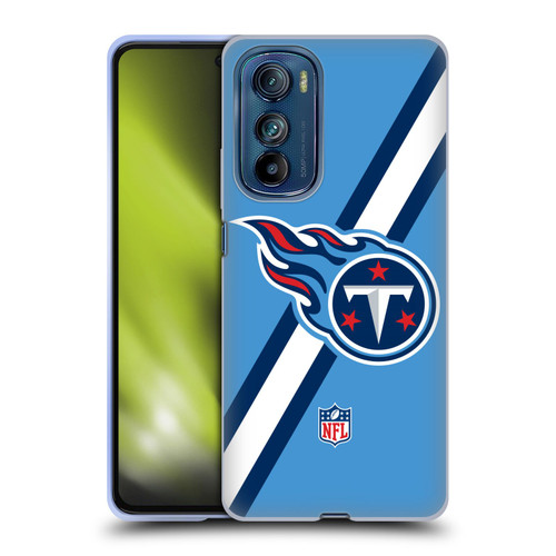 NFL Tennessee Titans Logo Stripes Soft Gel Case for Motorola Edge 30