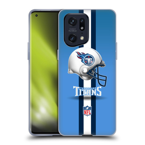 NFL Tennessee Titans Logo Helmet Soft Gel Case for OPPO Find X5 Pro