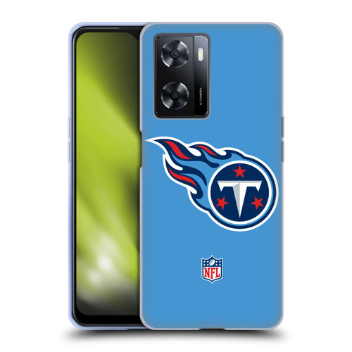 NFL Tennessee Titans Logo Plain Soft Gel Case for OPPO A57s