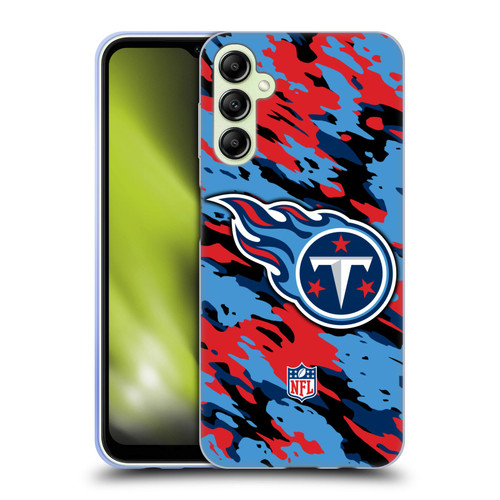 NFL Tennessee Titans Logo Camou Soft Gel Case for Samsung Galaxy A14 5G