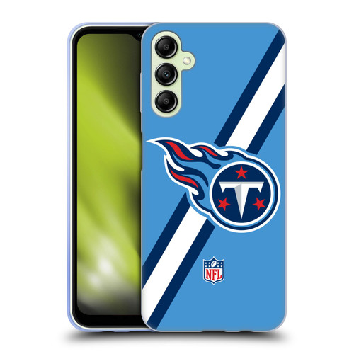 NFL Tennessee Titans Logo Stripes Soft Gel Case for Samsung Galaxy A14 5G