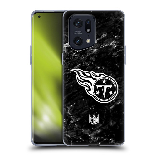NFL Tennessee Titans Artwork Marble Soft Gel Case for OPPO Find X5 Pro