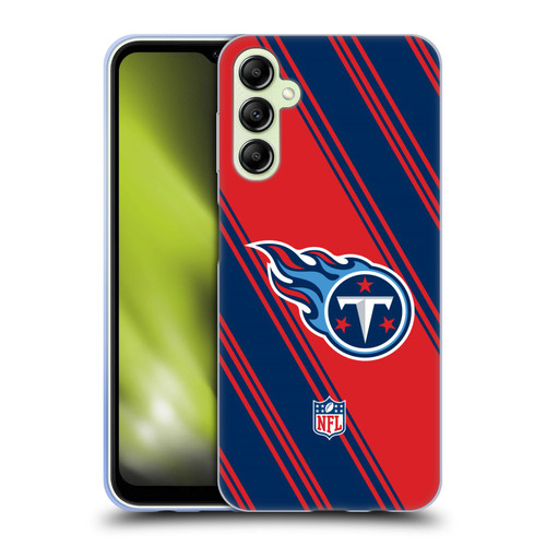 NFL Tennessee Titans Artwork Stripes Soft Gel Case for Samsung Galaxy A14 5G
