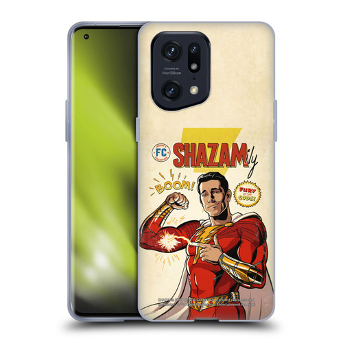 Shazam!: Fury Of The Gods Graphics Comic Soft Gel Case for OPPO Find X5 Pro