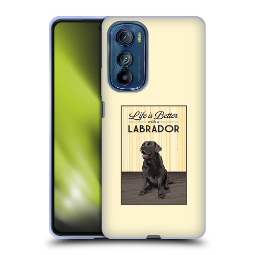 Lantern Press Dog Collection Labrador Soft Gel Case for Motorola Edge 30