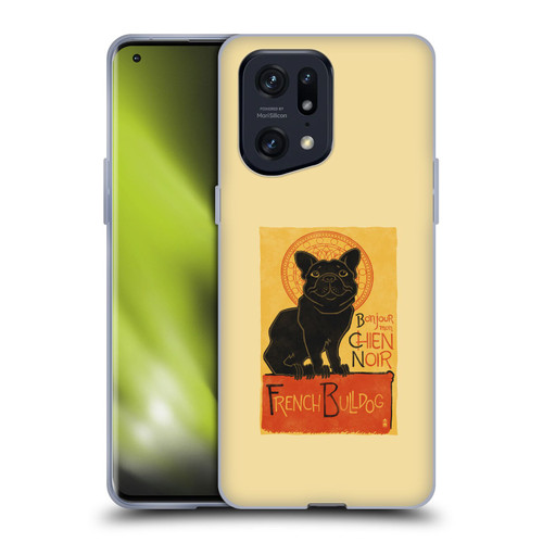 Lantern Press Dog Collection French Bulldog Soft Gel Case for OPPO Find X5 Pro