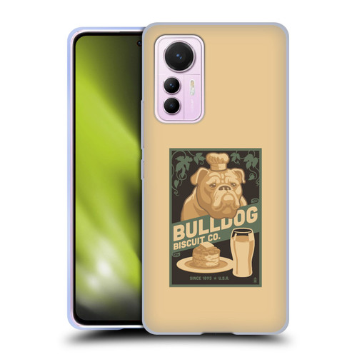 Lantern Press Dog Collection Bulldog Soft Gel Case for Xiaomi 12 Lite