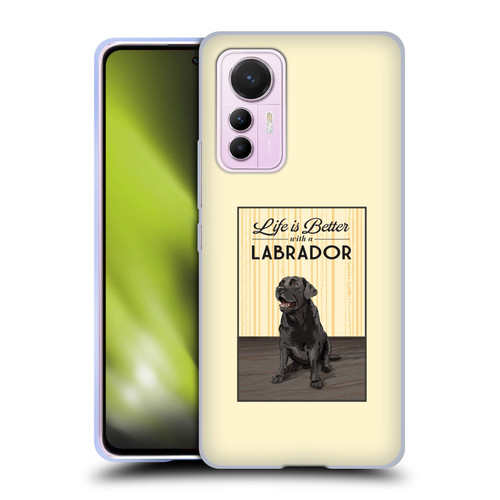 Lantern Press Dog Collection Labrador Soft Gel Case for Xiaomi 12 Lite