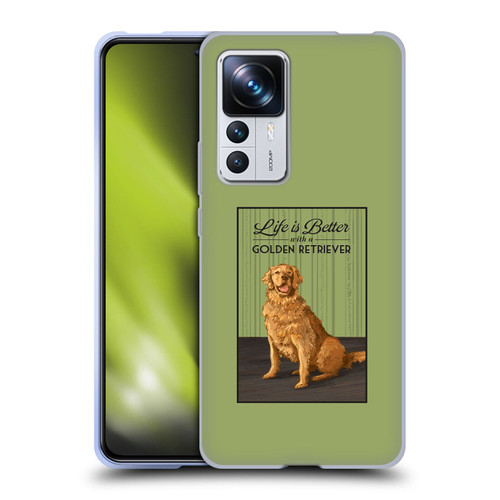 Lantern Press Dog Collection Life Is Better With A Golden Retriever Soft Gel Case for Xiaomi 12T Pro