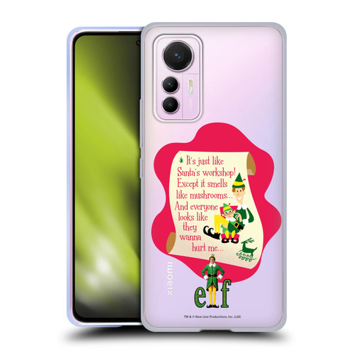 Elf Movie Graphics 1 Quote Soft Gel Case for Xiaomi 12 Lite